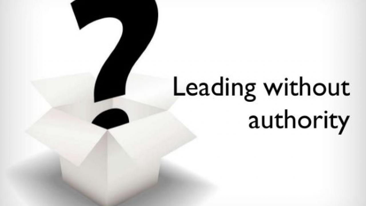 Leading without authority