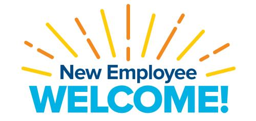New employee welcome logo