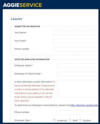 Aggieservice leaves